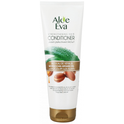 EVA COSMETICS — ALOE EVA HAIR STRENGTHENING CONDITIONER WITH ALOE VERA & MOROCCAN ARGAN OIL 230 ML